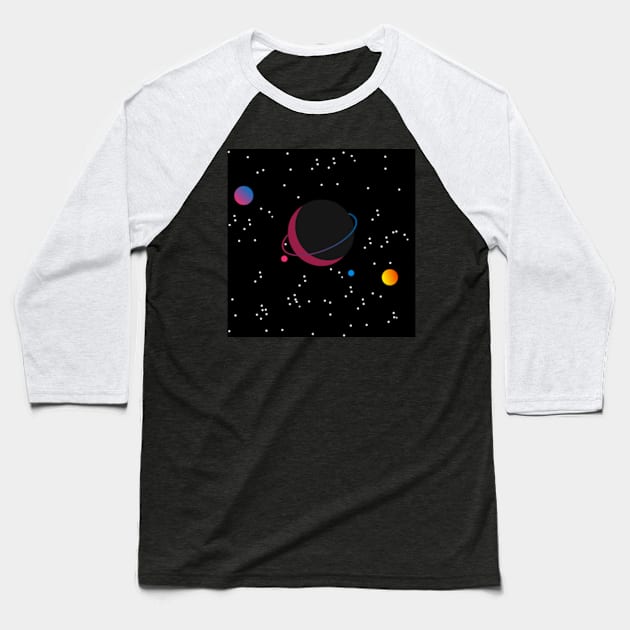 Planets in space Baseball T-Shirt by RENAN1989